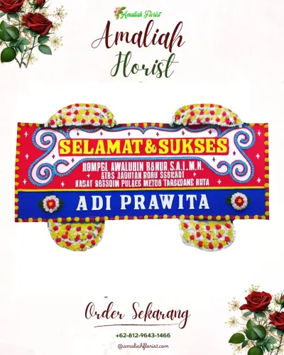 Karangan Bunga Ucapan Selamat di Abuan